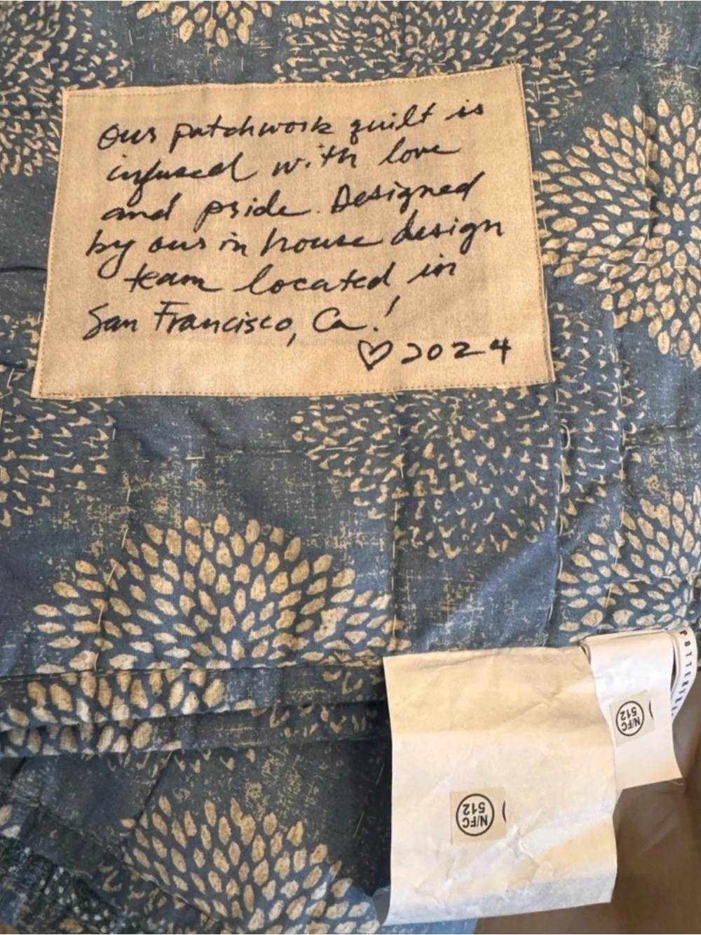 Pottery Barn Americana Quilt & Shams NEW!